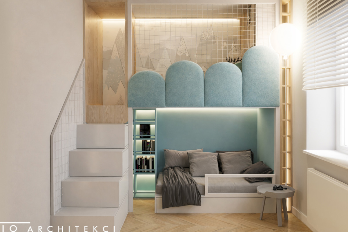 Widokowy apartament na 20. piętrze w Warszawie – nowoczesny projekt wnętrza