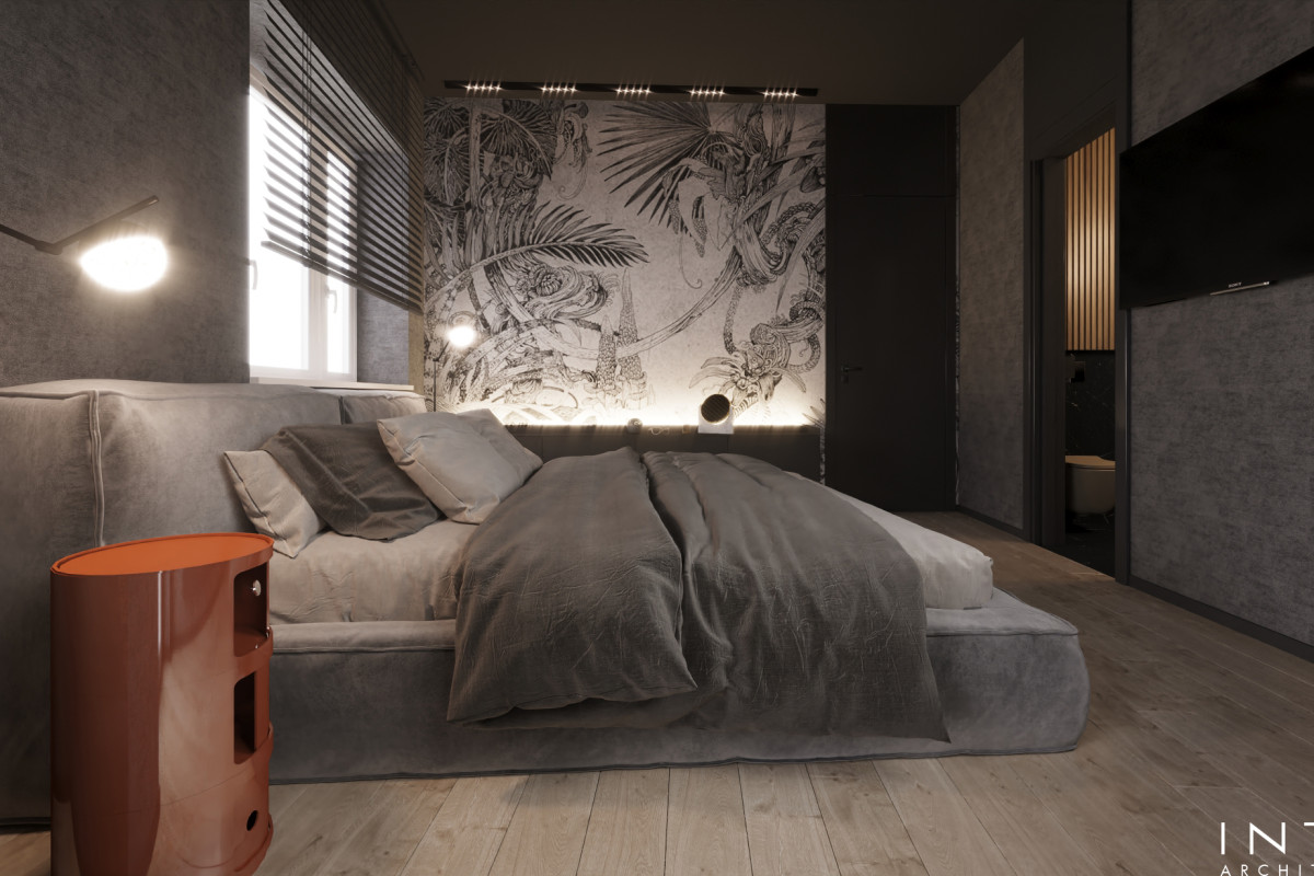 Widokowy apartament na 20. piętrze w Warszawie – nowoczesny projekt wnętrza