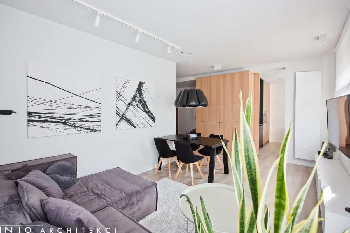 Nowoczesny projekt mieszkania 64 m² w Poznaniu