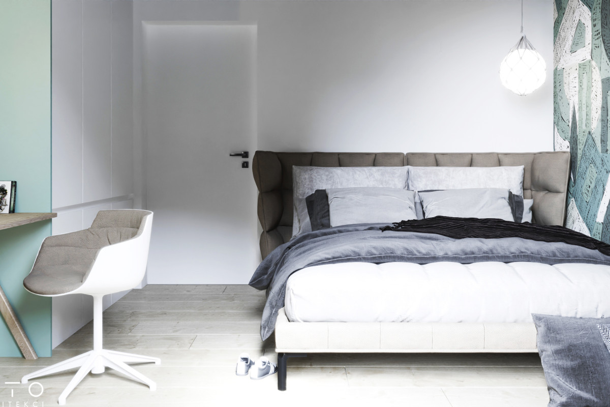 Wnętrza domu w Gdańsku z czarnym sufitem – nowoczesny projekt 360 m²