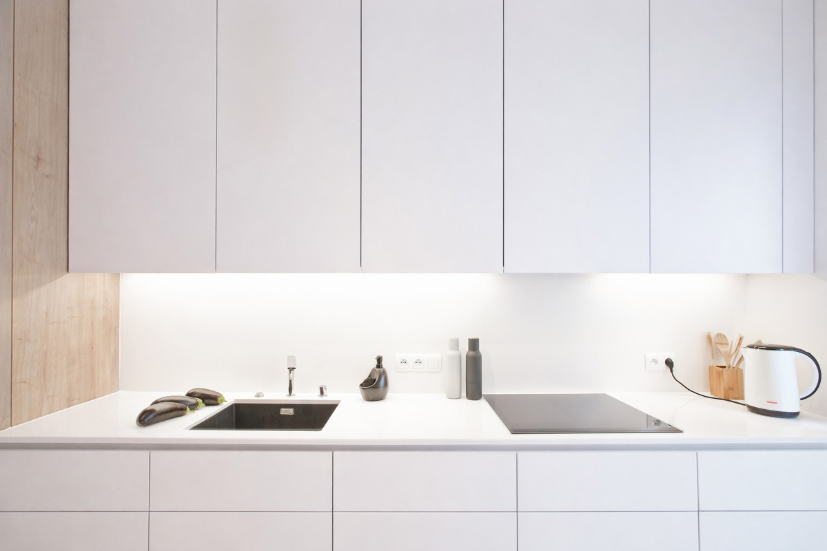 Minimalistyczny projekt wnętrza mieszkania 54 m² w Poznaniu