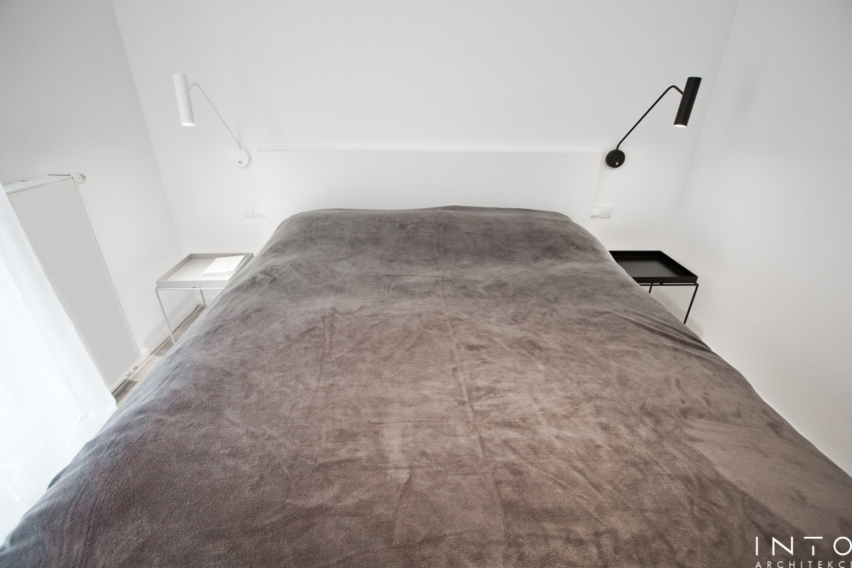 Minimalistyczny projekt wnętrza mieszkania 54 m² w Poznaniu