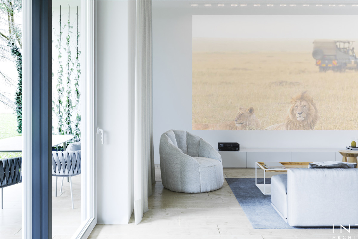 Projekt wnętrz domu w Gdańsku – elegancki ciepły minimalizm