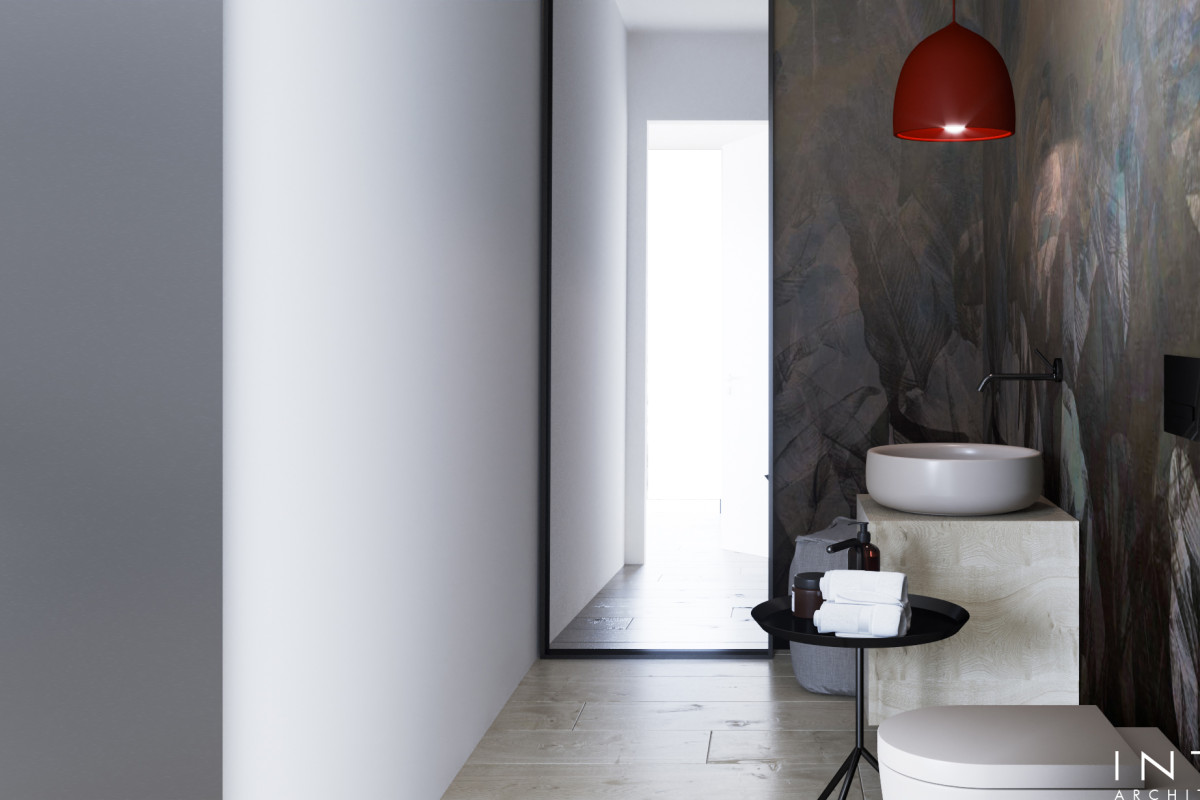 Projekt wnętrz domu w Gdańsku – elegancki ciepły minimalizm