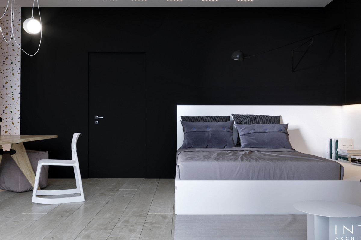 Projekt wnętrz domu w Gdańsku – elegancki ciepły minimalizm