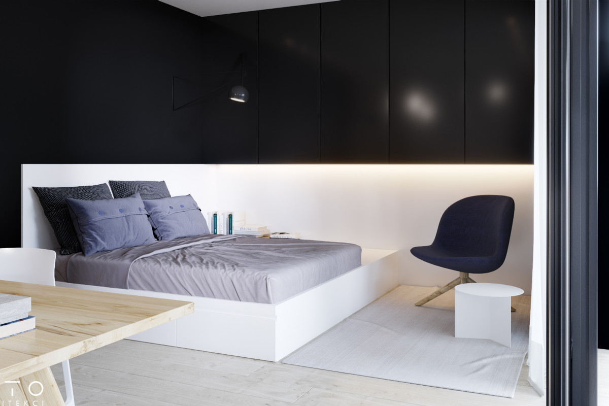 Projekt wnętrz domu w Gdańsku – elegancki ciepły minimalizm