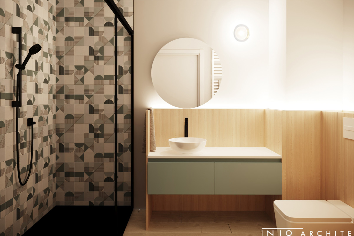 Projekt wnętrz mieszkania inwestycyjnego w Poznaniu – 50 m²