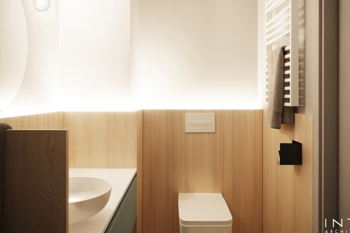 Projekt wnętrz mieszkania inwestycyjnego w Poznaniu – 50 m²