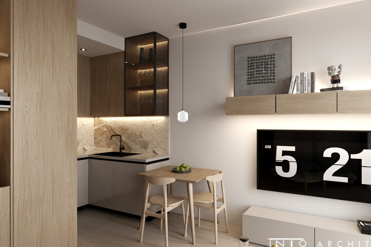 Projekt wnętrz mieszkania inwestycyjnego w Poznaniu – 35 m²