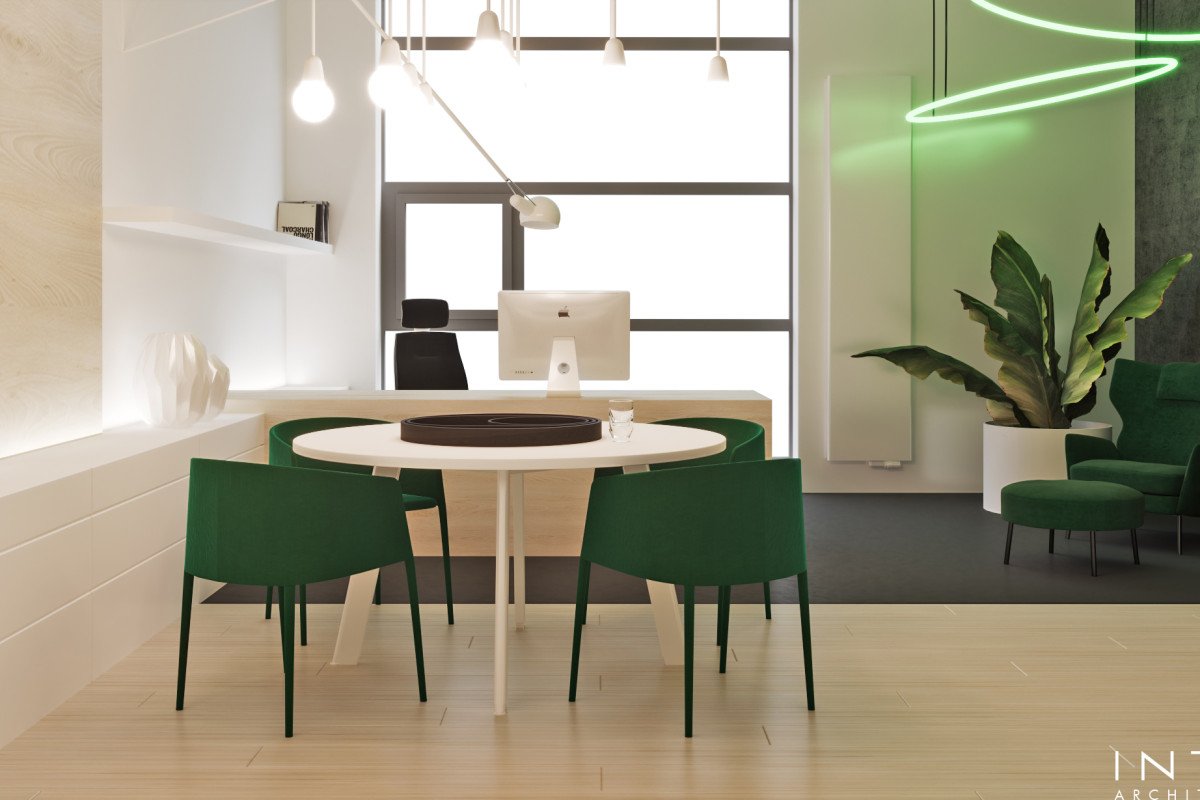 Nowoczesna przestrzeń biurowa – projekt wnętrz w stylu eco