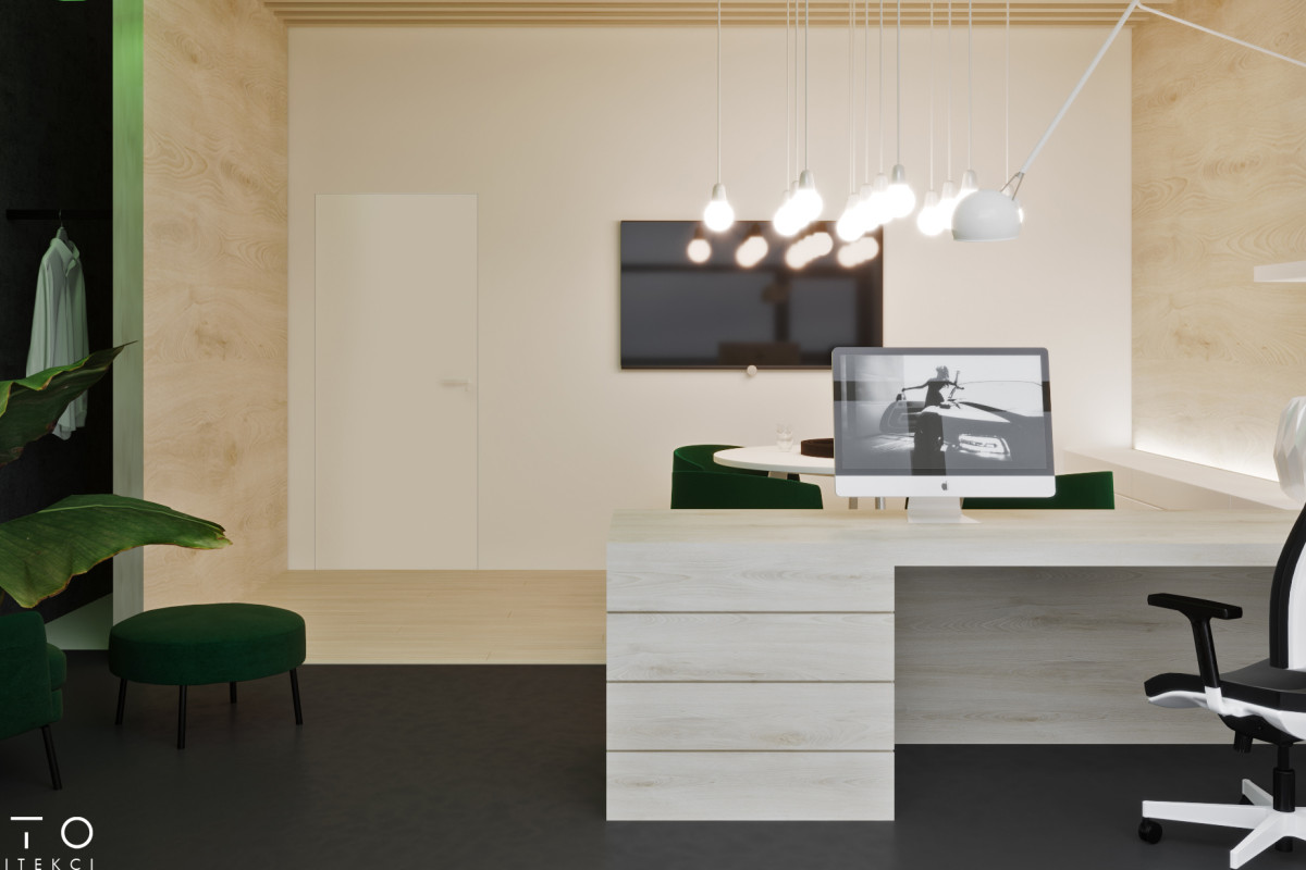 Nowoczesna przestrzeń biurowa – projekt wnętrz w stylu eco