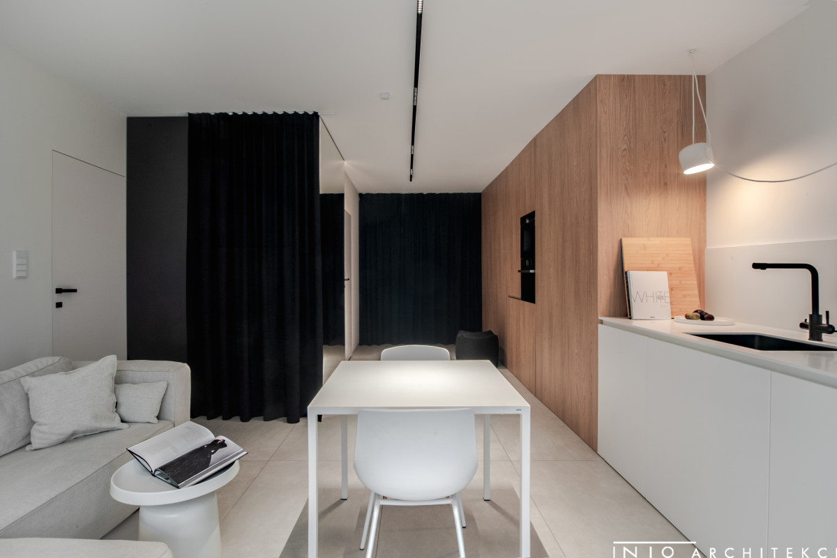 Studio w Gdańsku Letnica – projekt minimalistycznego mieszkania 47 m²