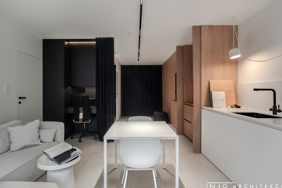 Studio w Gdańsku Letnica – projekt minimalistycznego mieszkania 47 m²