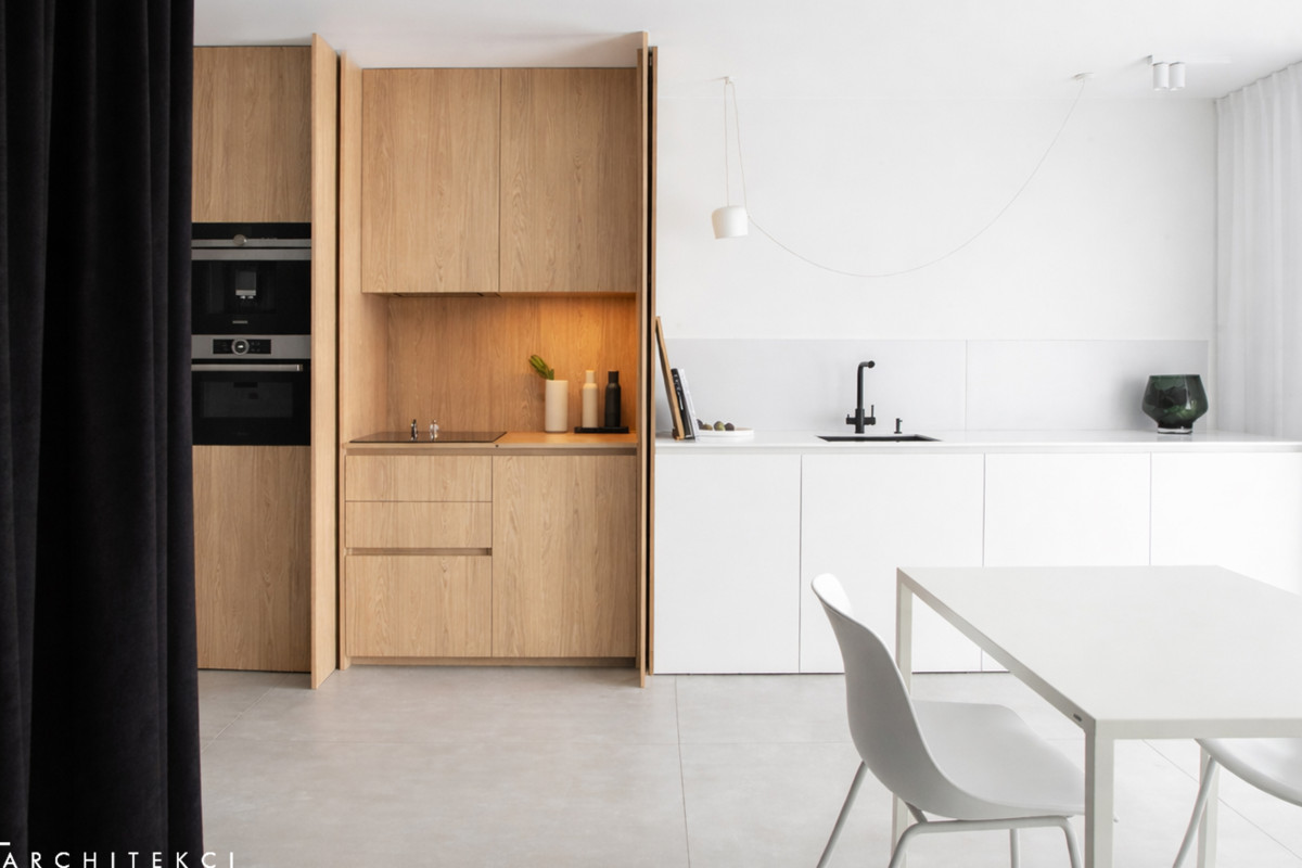 Studio w Gdańsku Letnica – projekt minimalistycznego mieszkania 47 m²