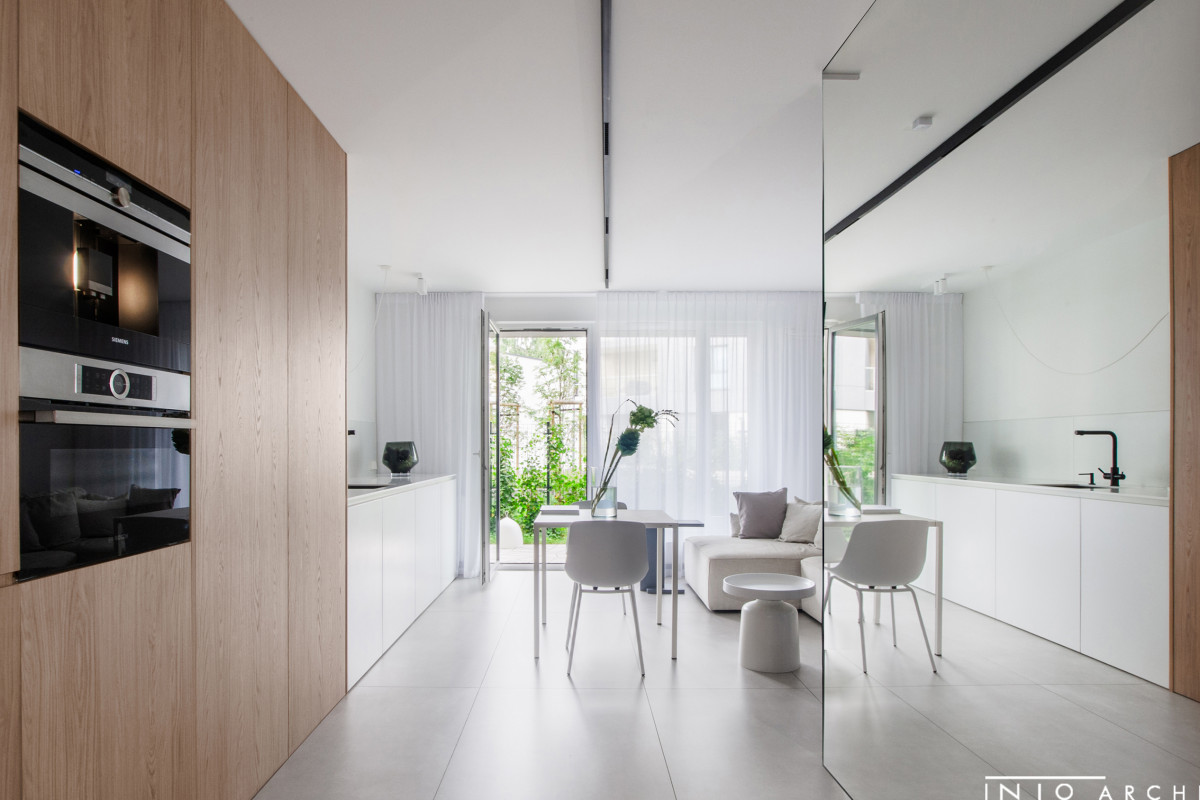 Studio w Gdańsku Letnica – projekt minimalistycznego mieszkania 47 m²