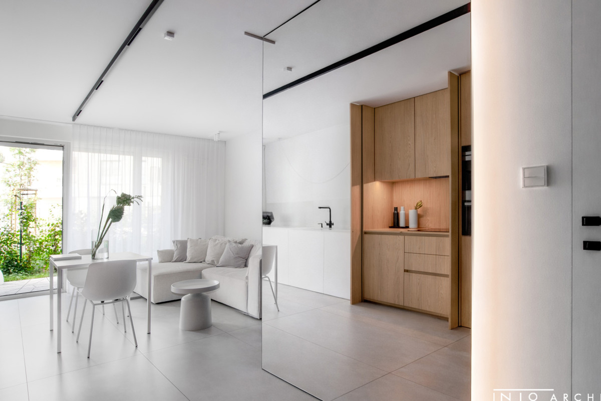 Studio w Gdańsku Letnica – projekt minimalistycznego mieszkania 47 m²