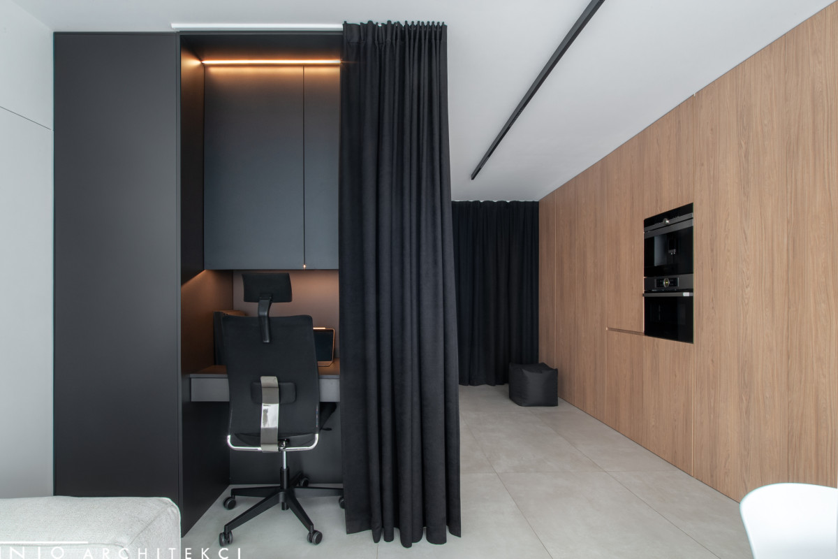 Studio w Gdańsku Letnica – projekt minimalistycznego mieszkania 47 m²