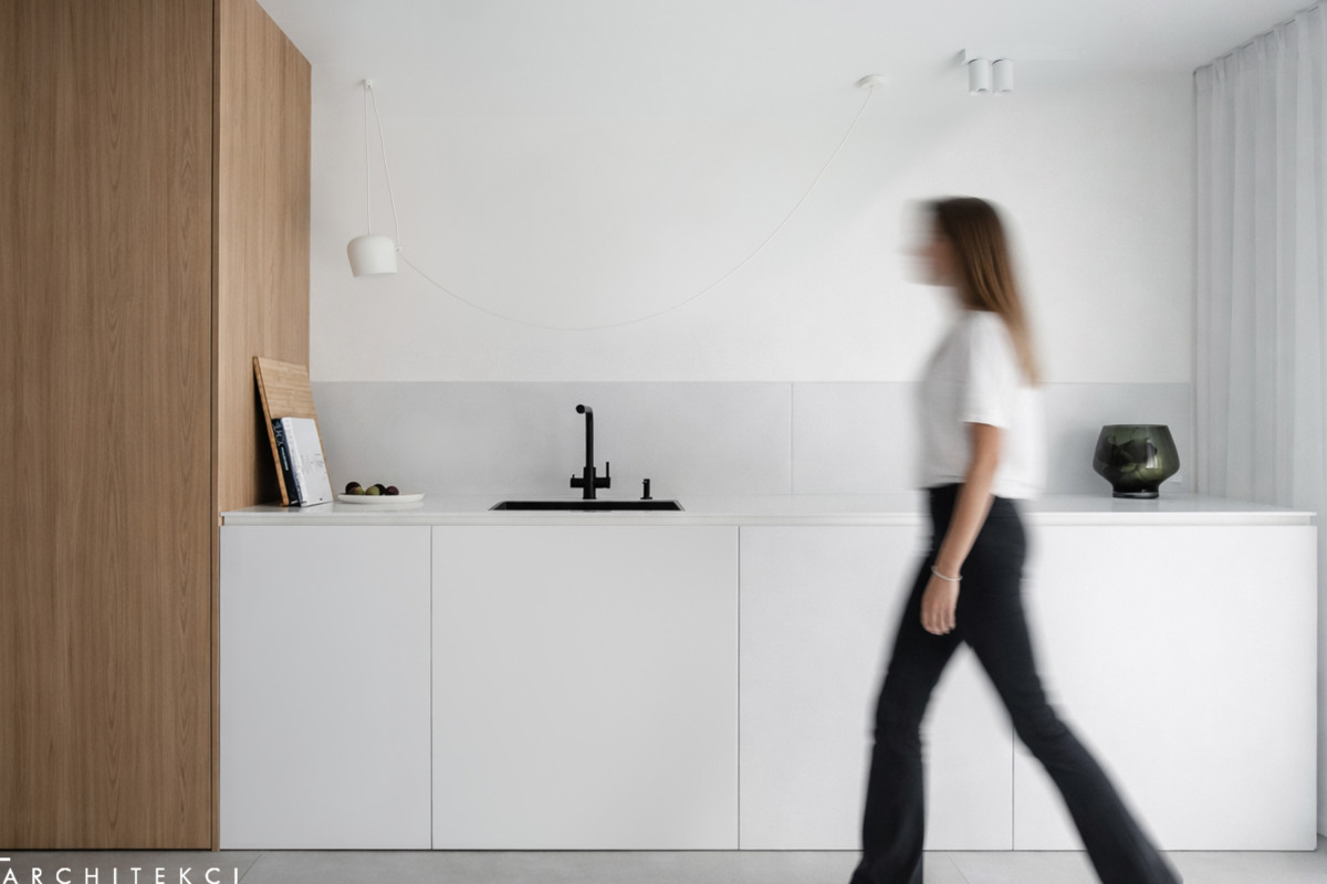 Studio w Gdańsku Letnica – projekt minimalistycznego mieszkania 47 m²