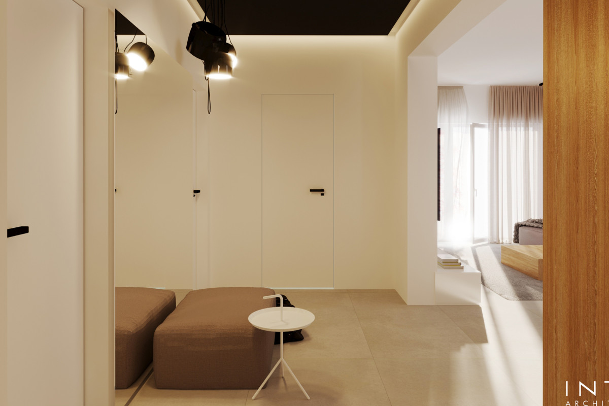 Nowoczesny dom 140 m² Ostrów – projekt wnętrz minimalistycznych