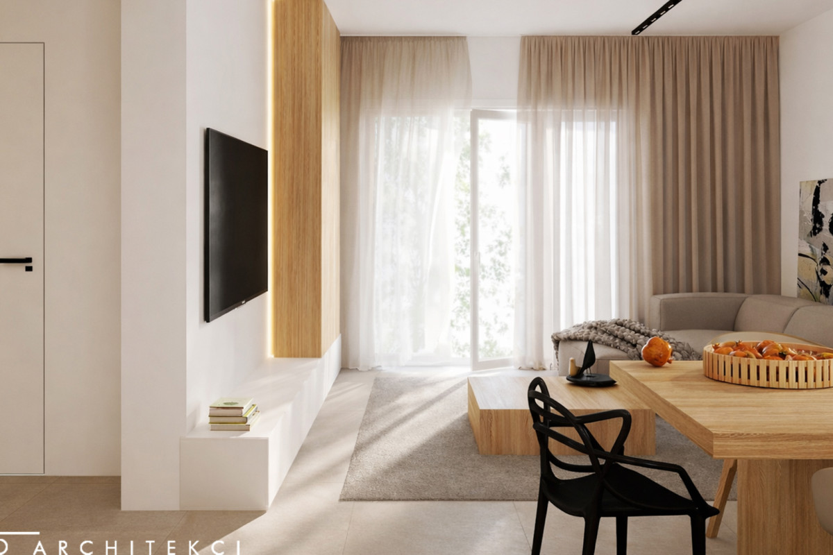 Nowoczesny dom 140 m² Ostrów – projekt wnętrz minimalistycznych