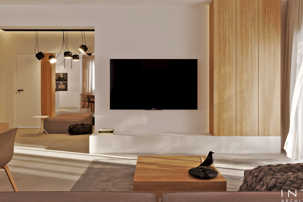 Nowoczesny dom 140 m² Ostrów – projekt wnętrz minimalistycznych