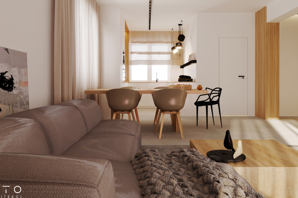 Nowoczesny dom 140 m² Ostrów – projekt wnętrz minimalistycznych