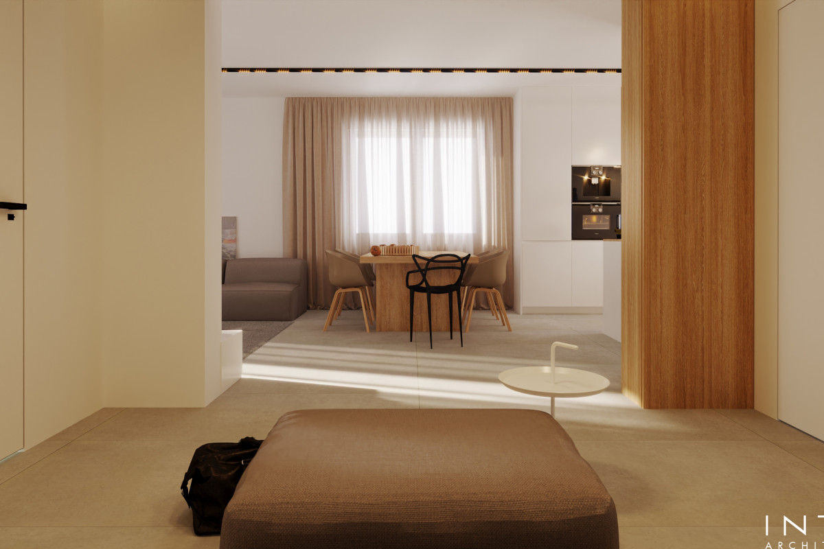 Nowoczesny dom 140 m² Ostrów – projekt wnętrz minimalistycznych