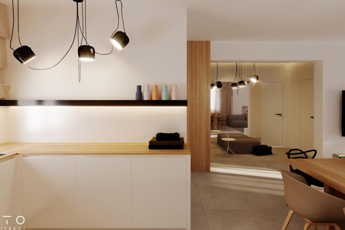 Nowoczesny dom 140 m² Ostrów – projekt wnętrz minimalistycznych