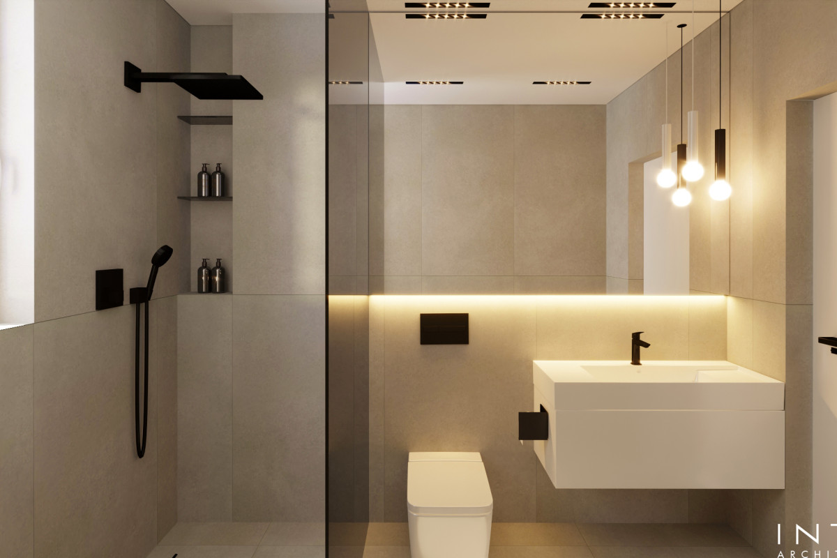 Nowoczesny dom 140 m² Ostrów – projekt wnętrz minimalistycznych