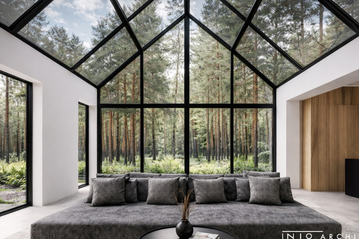 Koncepcja domu typu nowoczesna stodoła – 500 m²