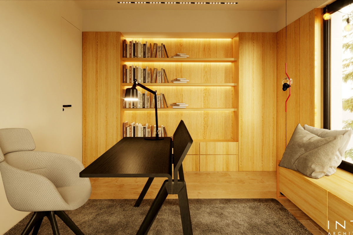 Nowoczesna stodoła pod Poznaniem – projekt domu i wnętrz nad jeziorem