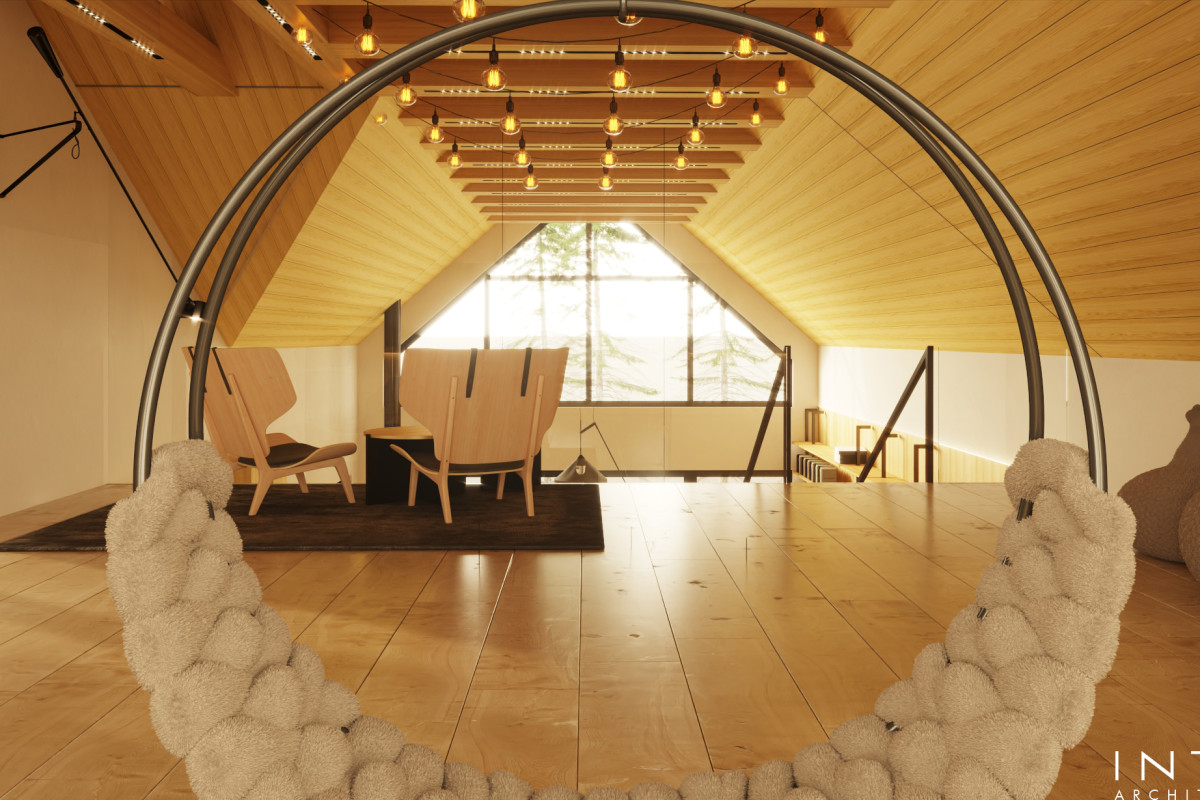 Nowoczesna stodoła pod Poznaniem – projekt domu i wnętrz nad jeziorem