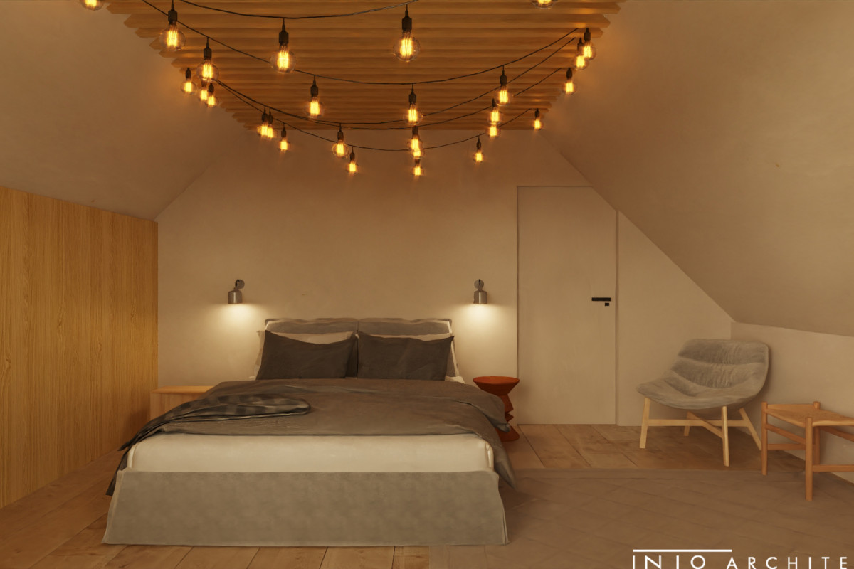 Nowoczesna stodoła pod Poznaniem – projekt domu i wnętrz nad jeziorem