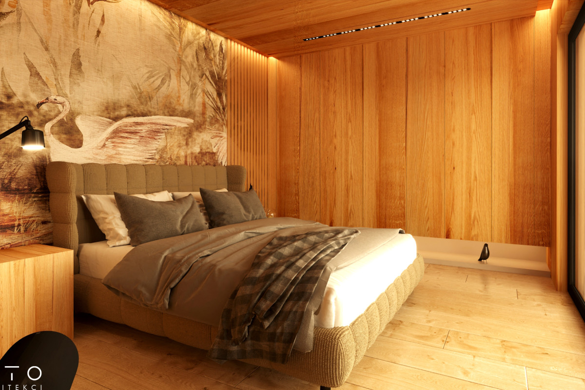 Nowoczesna stodoła pod Poznaniem – projekt domu i wnętrz nad jeziorem