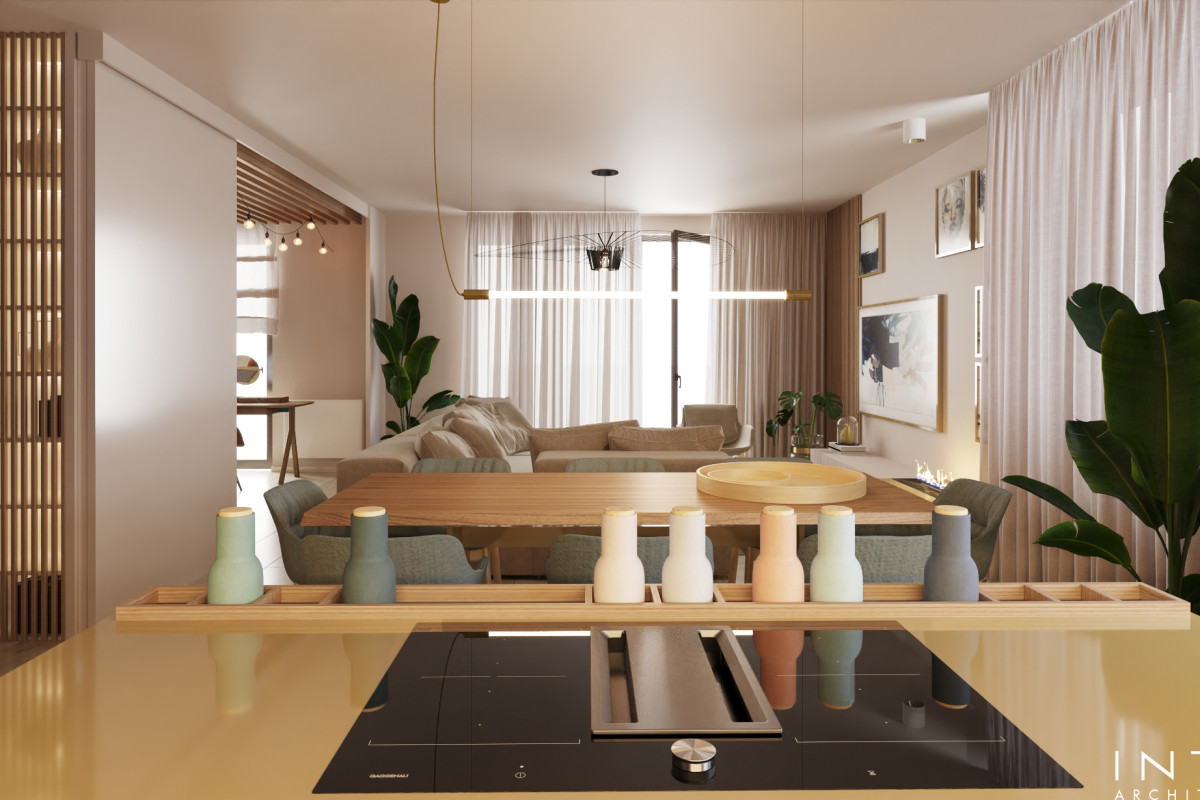 Apartament Kraków – jasna przestrzeń z możliwością otwarcia wnętrza