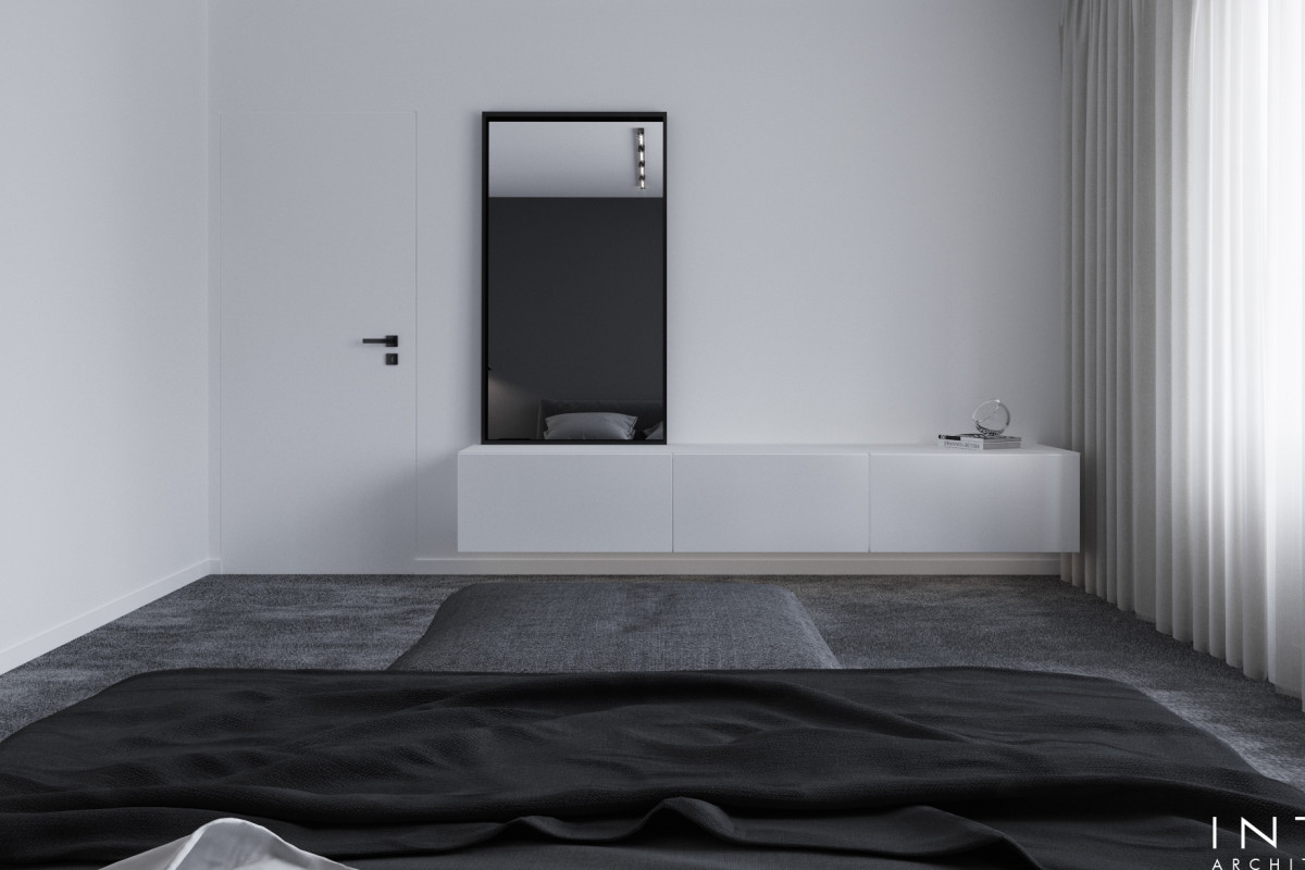 Apartament Warszawa – minimalistyczna przestrzeń z biblioteką