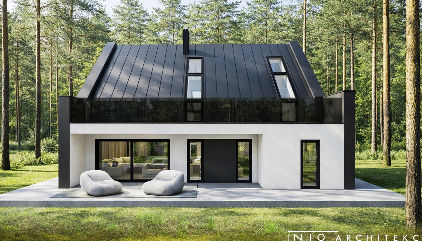 Nowoczesny dom 140 m² Ostrów – projekt wnętrz minimalistycznych