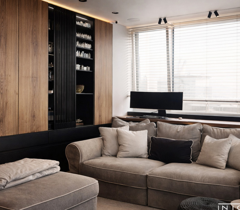 Widokowy apartament na 20. piętrze w Warszawie – nowoczesny projekt wnętrza