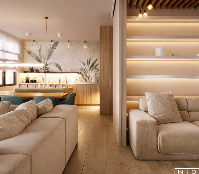 Apartament Kraków – jasna przestrzeń z możliwością otwarcia wnętrza